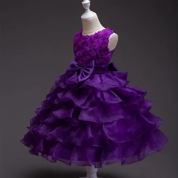 Robe de mariée avec nœud papillon pour fille
