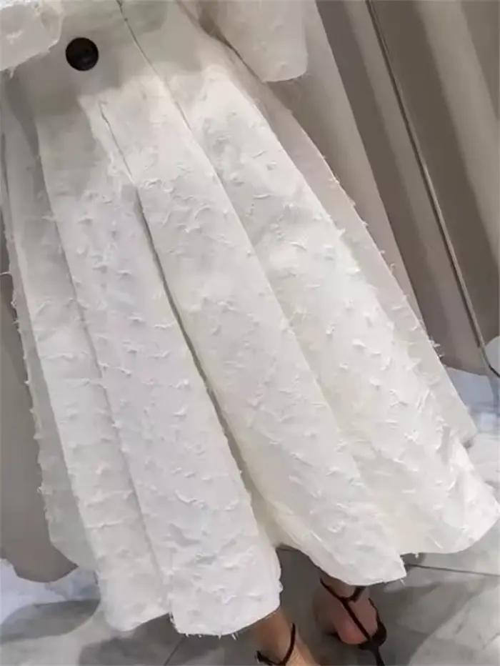 Chemise élégante jupe 2 pièces ensemble femmes 2025 été revers à manches longues