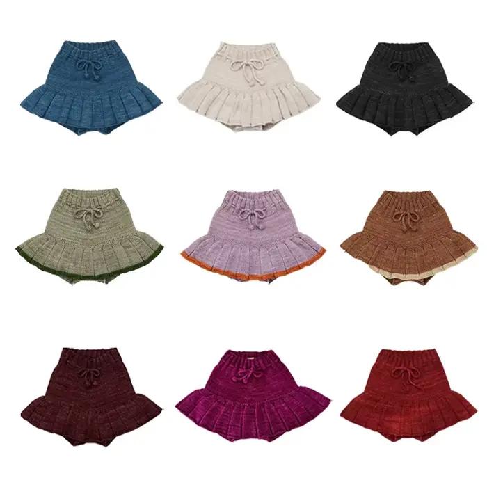 Jupette plissée ado épaisse automne hiver confortable pour enfants style scolaire polyvalente pour toutes les occasions