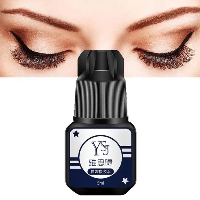 Colle noire pour extensions de cils, sans odeur, sans adhésif irritant, rétention d'adhésif durable, séchage rapide, semi-continu, outils pour cils, 5m, 1 p12,l