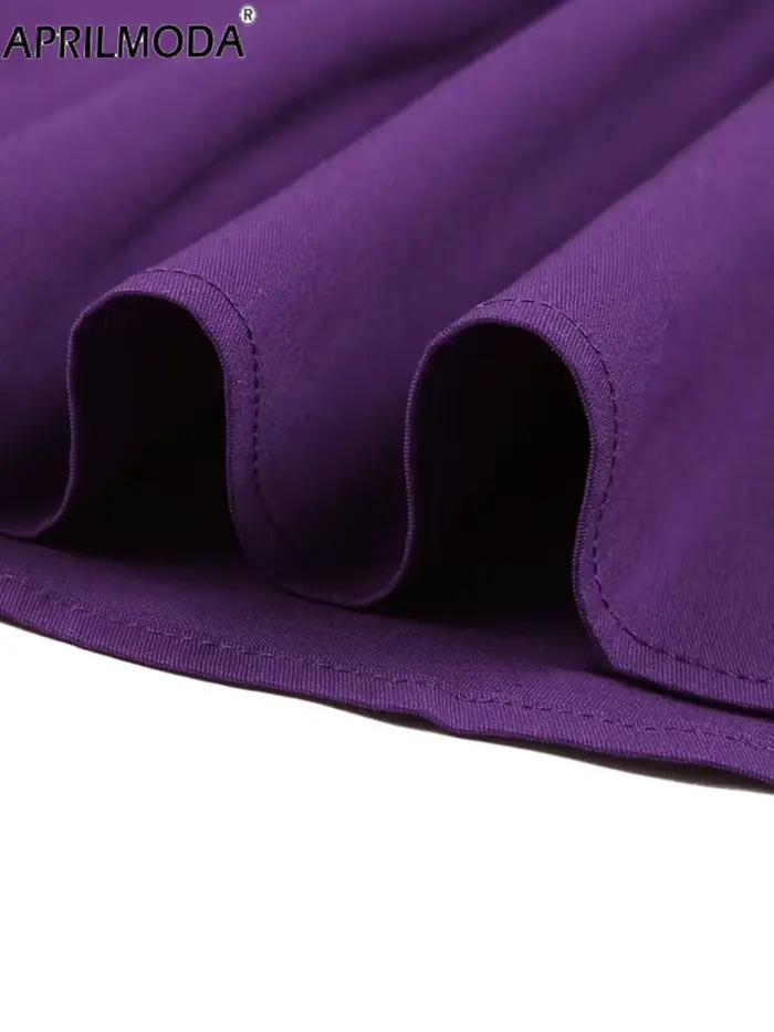 Jupe trapèze mi-longue taille haute pour femme