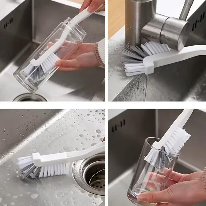 Brosse de nettoyage à Long manche, brosses multifonctions sans Angle mort, durables manuelles, cuisine salle de bains tasses extérieures mélangeurs bouteilles