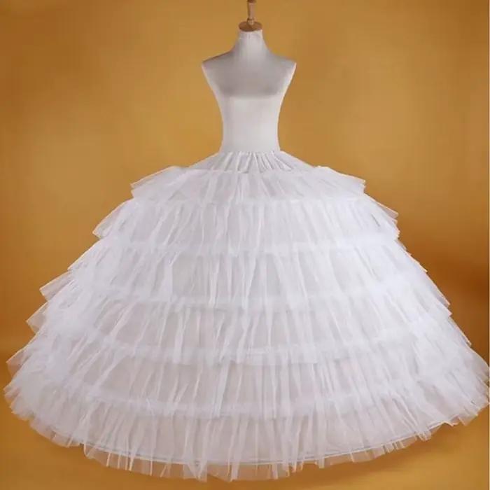 Jupon de mariée bouffant, sous-jupe de bal, 6 cerceaux, jupe Crinoline, fantaisie, personnalisé