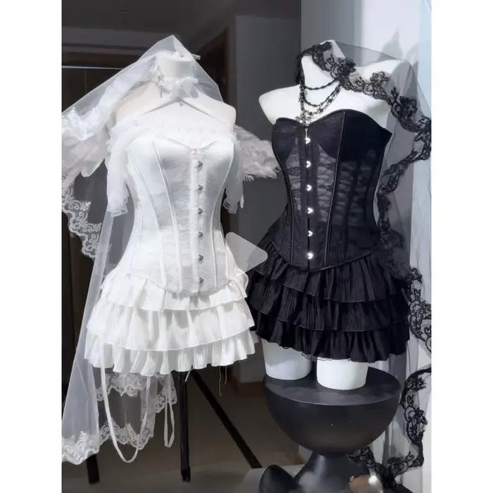 Ensembles de jupes de soirée vintage pour femmes, haut court Y2K, mini-jupe, tenues rétro deux pièces assorties, vêtements d'été pour tous les jours