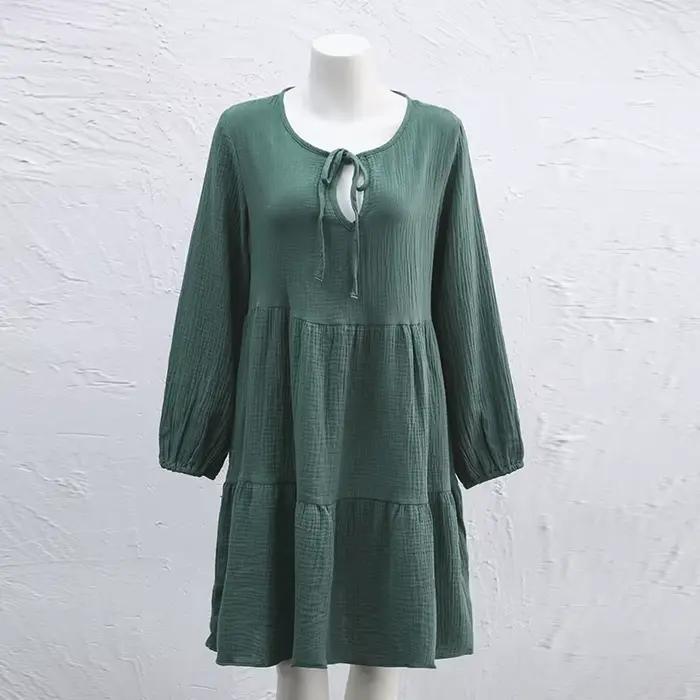 Robe en mousseline 100% coton pour femmes