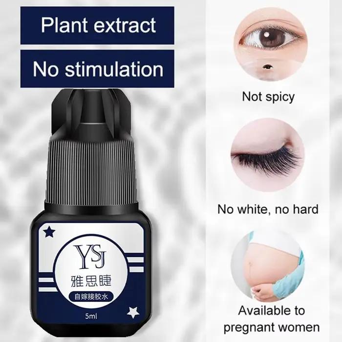 Colle noire pour extensions de cils, sans odeur, sans adhésif irritant, rétention d'adhésif durable, séchage rapide, semi-continu, outils pour cils, 5m, 1 p12,l