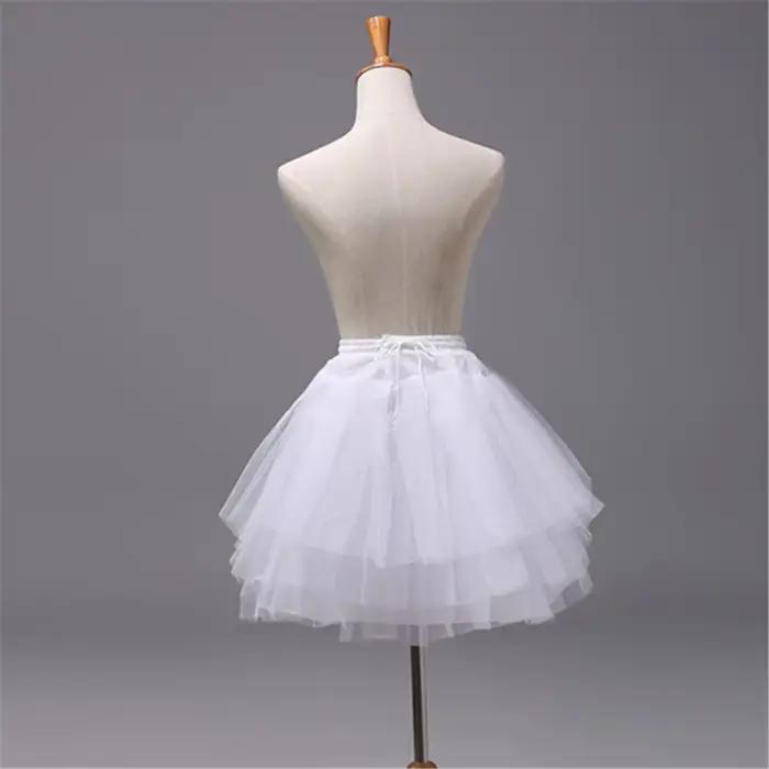 Jupe courte vintage polyester 3 couches organza bouffante sous-jupe rockabilly swing cosplay pour femmes