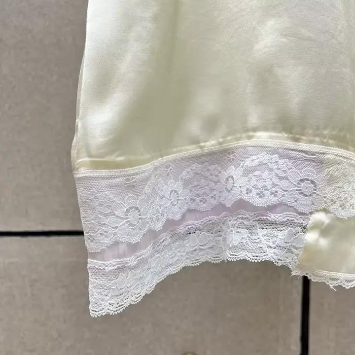 Jupe mi-longue en dentelle viscosée, taille basse, jupe trapèze élégante et décontractée pour femme, été 2026