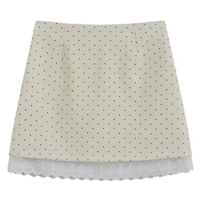 Mini-jupe élégante à taille haute
