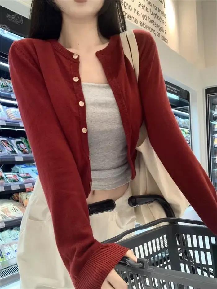 Cardigan élégant à manches longues pour femme