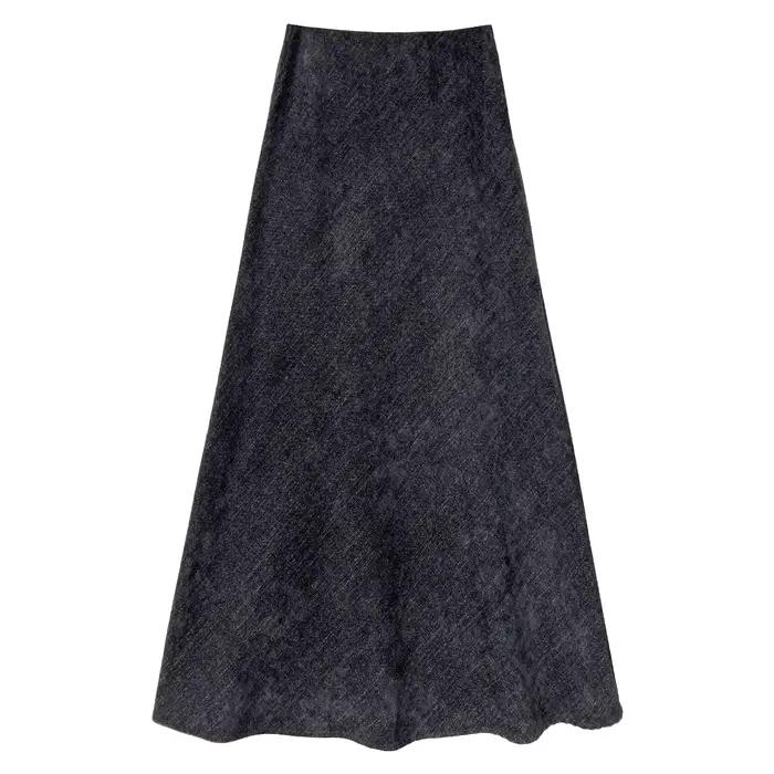 Jupe Vintage en sergé de flanelle poli