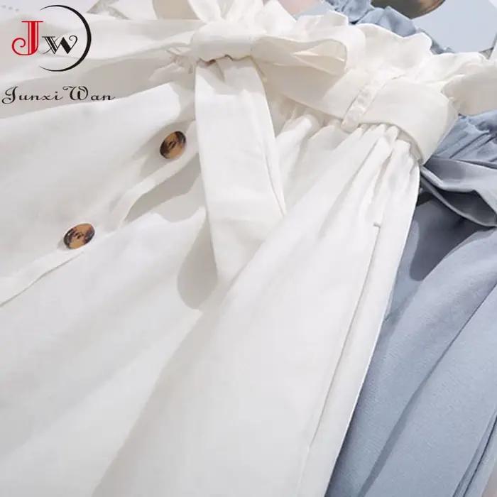 Jupe mi-longue en coton pour femmes