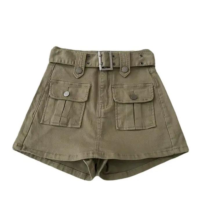 Jupe-culotte en jean Design Sense pour femme