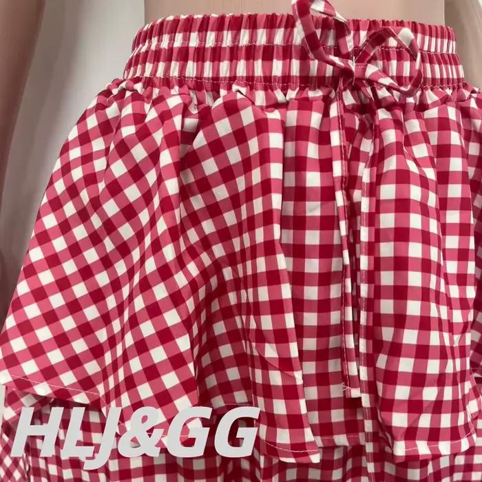 HLJ Y2k – jupe imprimée à carreaux pour femmes