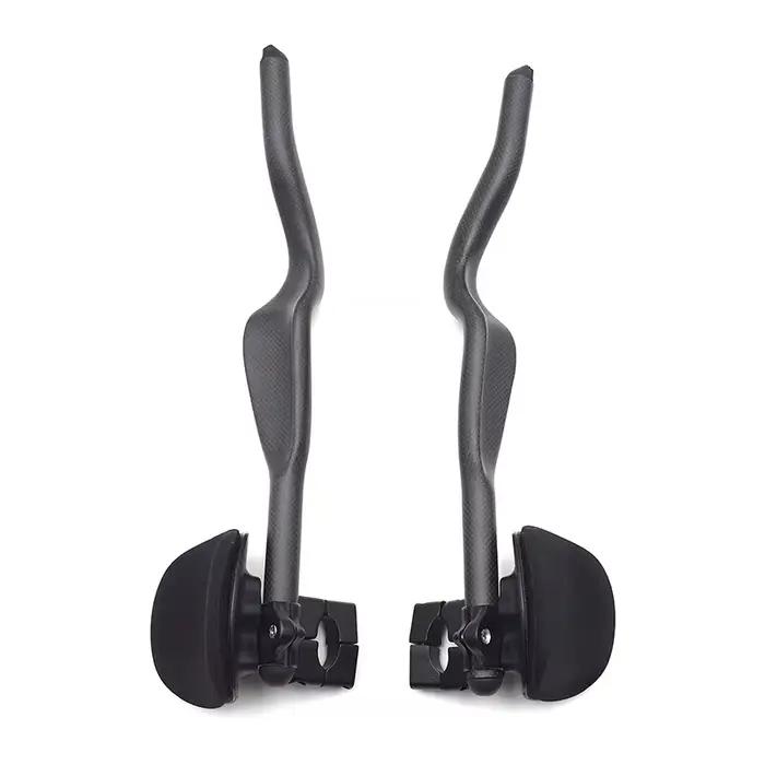 Vélo de route Triathlon temps d'essai 3K repose-vélo entièrement en carbone guidon TT 35 °   Pour extension de guidon Aero avec clip
