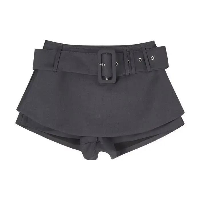 Jupe courte polyvalente noire pour femme