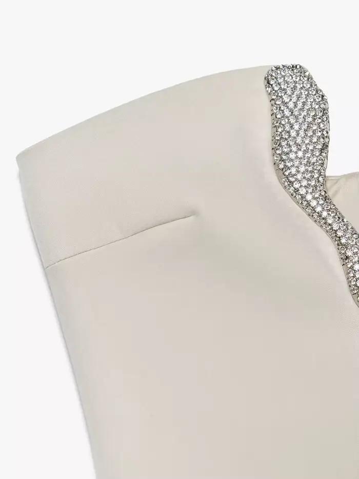 Ensemble Mini jupe Sexy en strass pour femmes