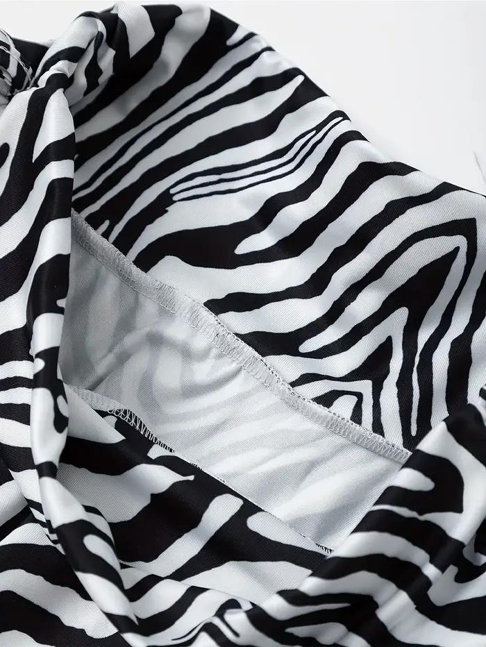Nouvelle jupe imprimée zèbre pour femme