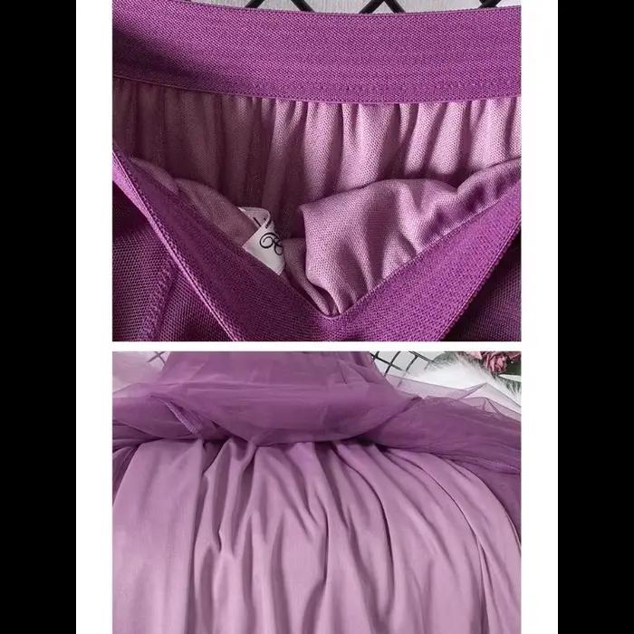 Jupe longue en mousseline de soie à grand ourlet pour femme