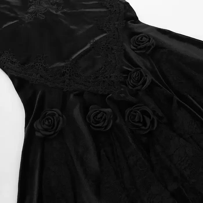 Mall Goth velours queue de poisson jupe femmes Vintage Jacquard hanche enveloppement fée Grunge
