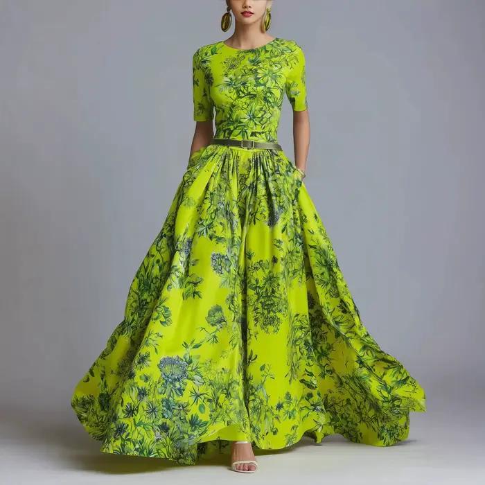 Robe amincissante à fermeture éclair invisible pour femme