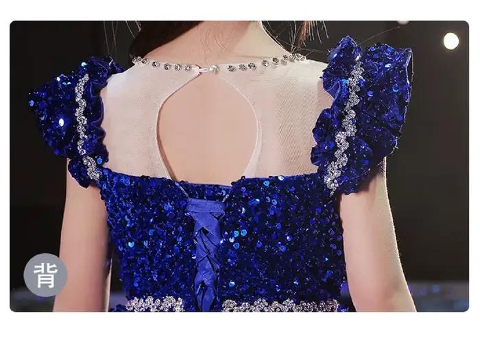 Robe longue princesse à paillettes pour filles