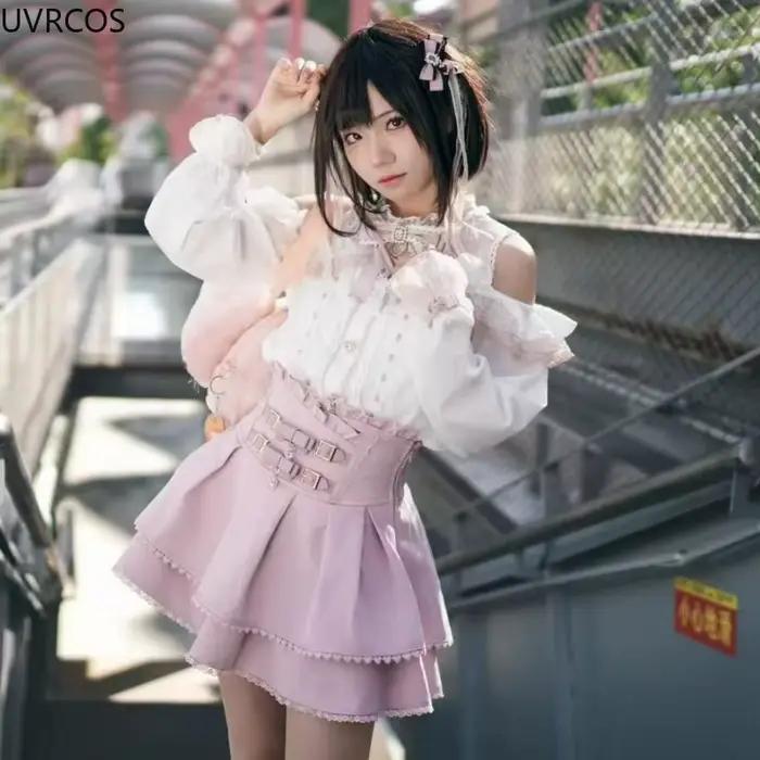 Ensemble jupe courte japonaise Kawaii