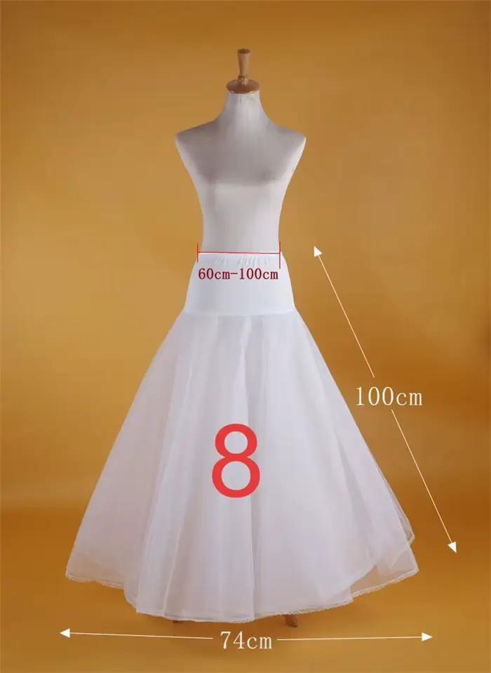 Jupon de mariée bouffant, sous-jupe de bal, 6 cerceaux, jupe Crinoline, fantaisie, personnalisé