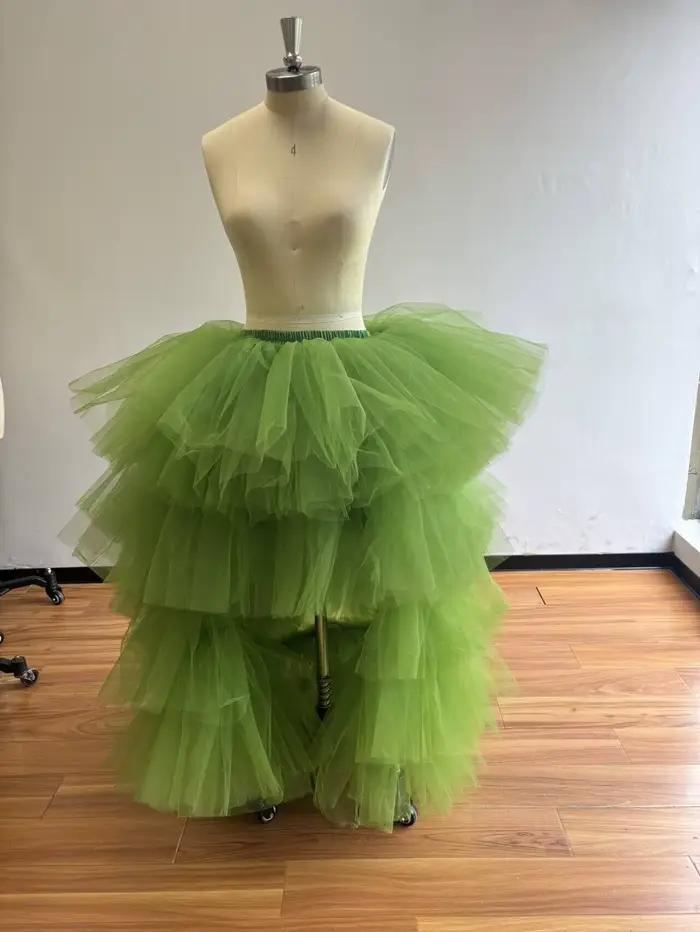 Jupes longues en tulle à volants