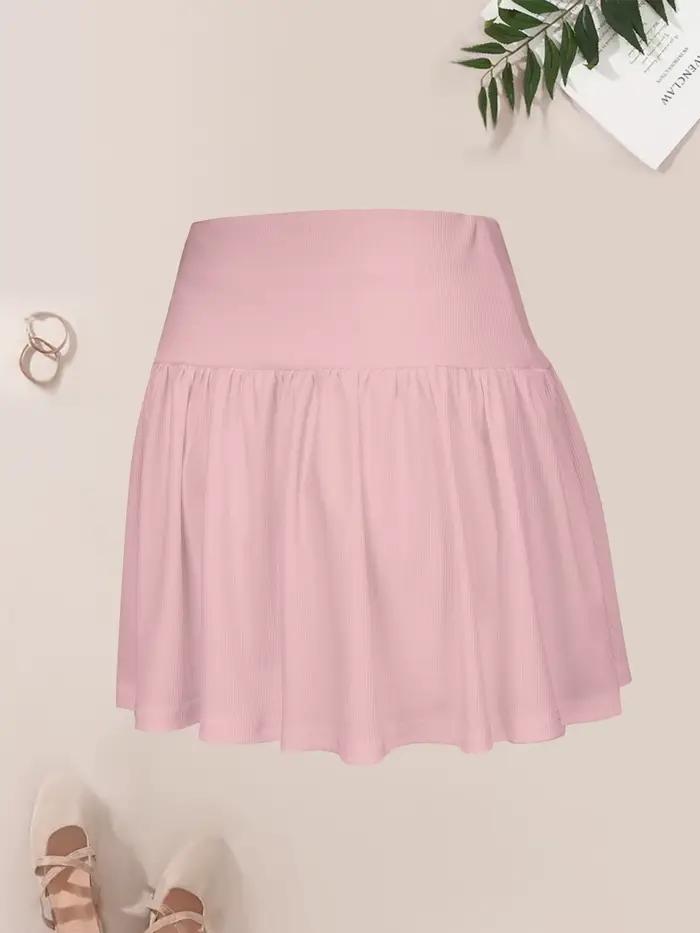 Jupe courte élégante en tricot uni