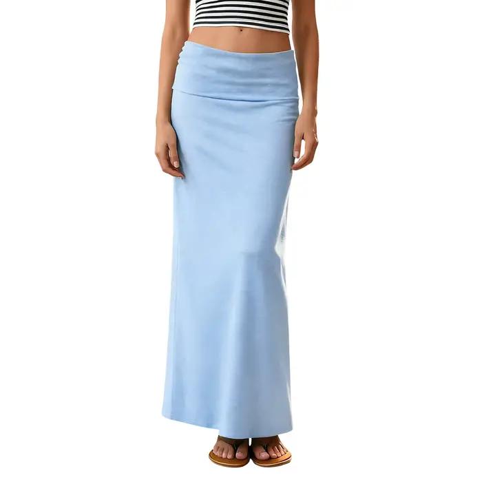 Jupe longue droite pour femme