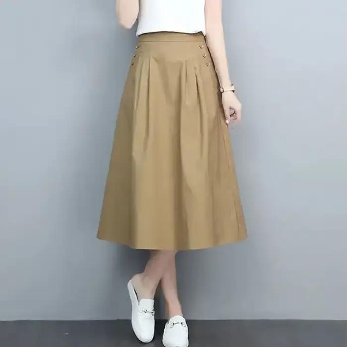 Jupe trapèze de style coréen pour femmes