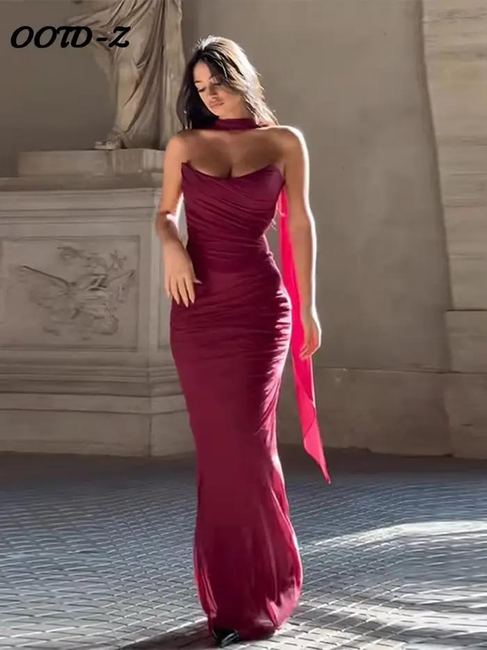 Ensemble jupe sirène avec ruban Chic pour femmes