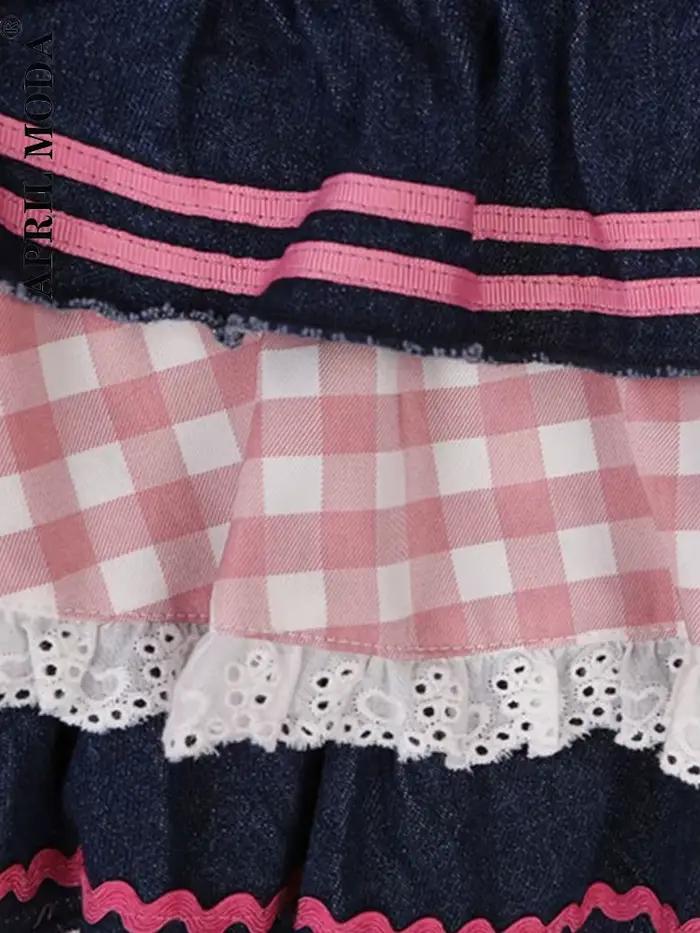 Jupe en jean Lolita douce pour filles