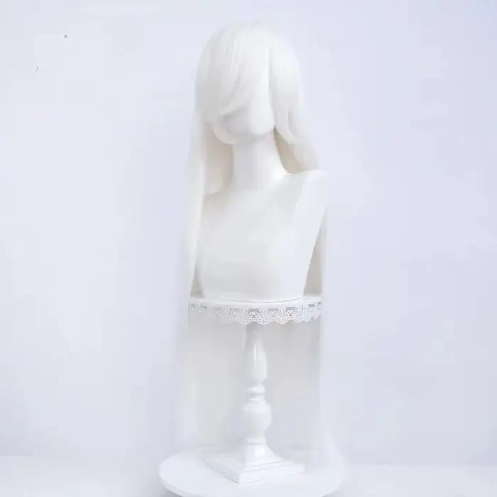 Perruque synthétique longue et lisse multicolore avec frange pour femmes, cheveux résistants à la chaleur, usage quotidien pour Cosplay Lolita