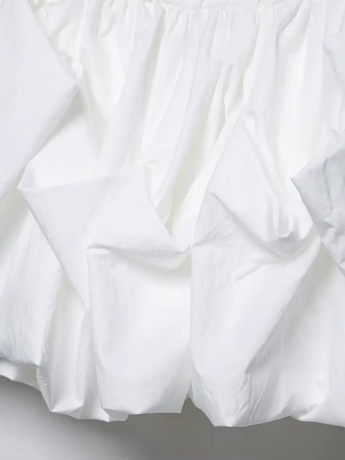 Mini jupe bulle blanche pour femmes