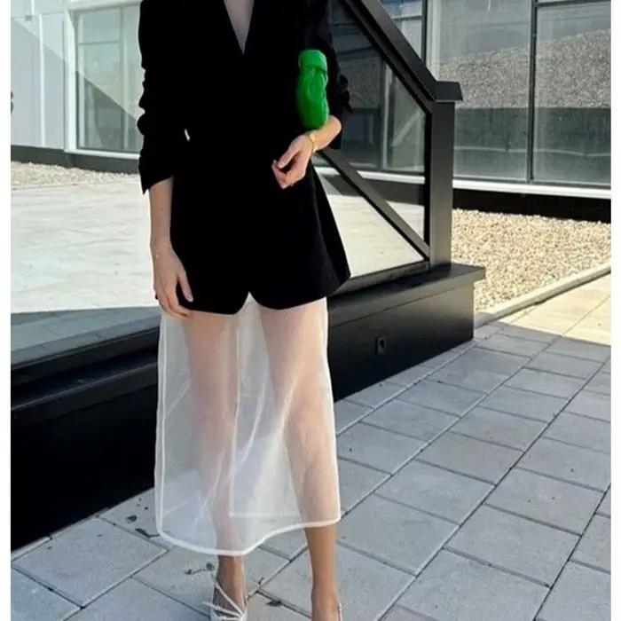 Jupes longues transparentes d'été pour femmes