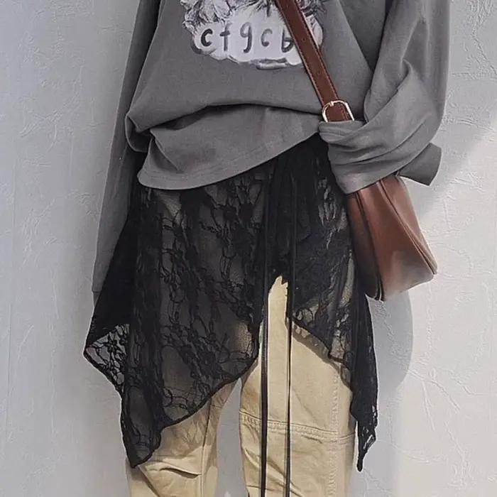 Jupe courte à lacets conception superposée robe à bandes légère jupe portefeuille femmes été décontractée polyesters haute élasticitéOptionsResolver