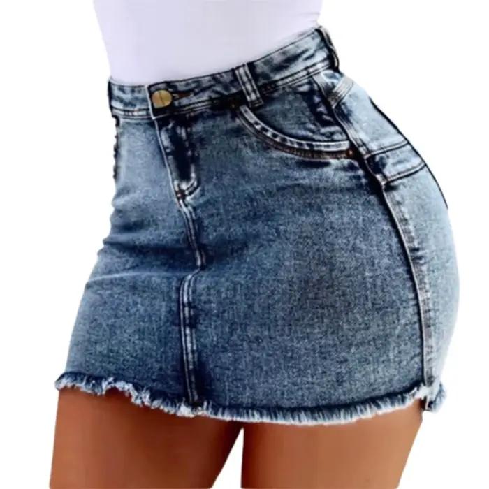 2025 Mini jupe femmes lavage