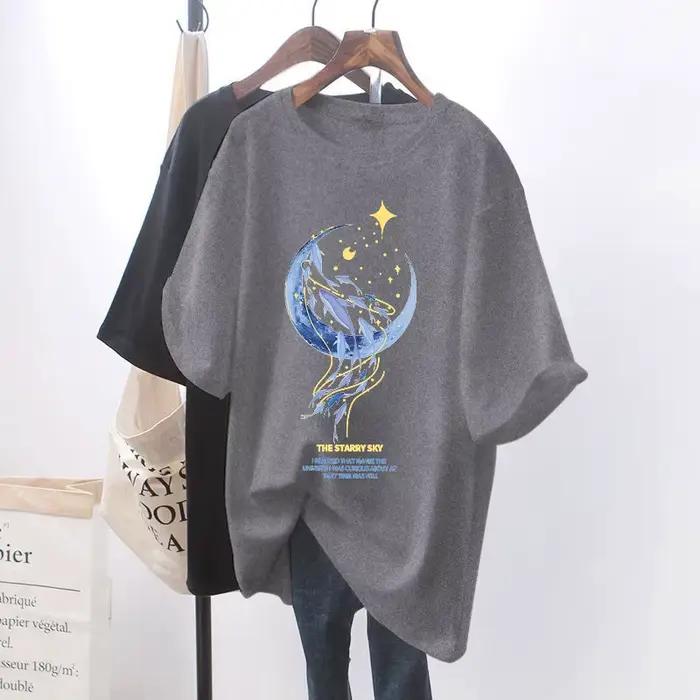 Femmes enceintes t-shirt maternité été à manches courtes bouton latéral col rond t-shirts couleur unie hauts d'allaitement pour l'allaitement nouveau