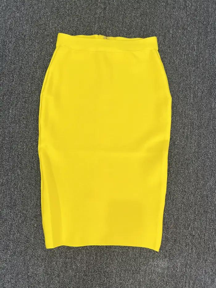 Jupes à bandes d'été longueur genou 60CM pour femmes