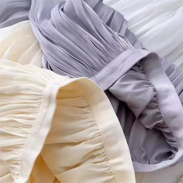 Jupes longues en maille pour femmes
