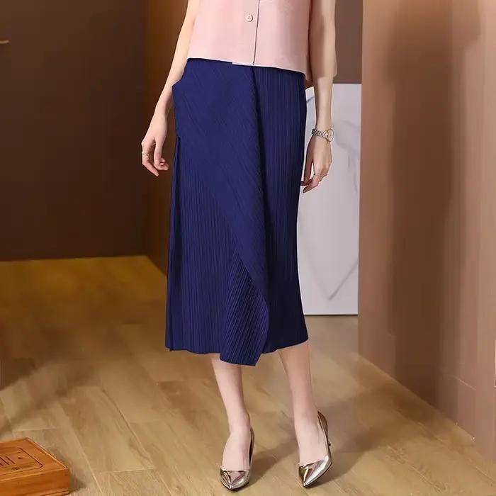 Jupe asymétrique de Style européen et américain pour femmes
