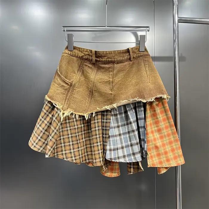 Mini jupe en jean pour femme