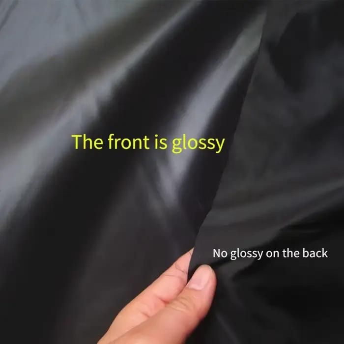Tissu doudoune noir imperméable au mètre pour vêtements rembourrés de coton, sac de couchage, bricolage, couture, tissu brillant, doux et fin