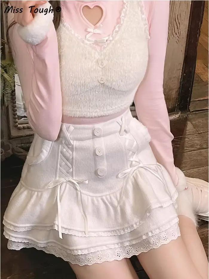 Mini jupe japonaise Sweet Lolita pour femme