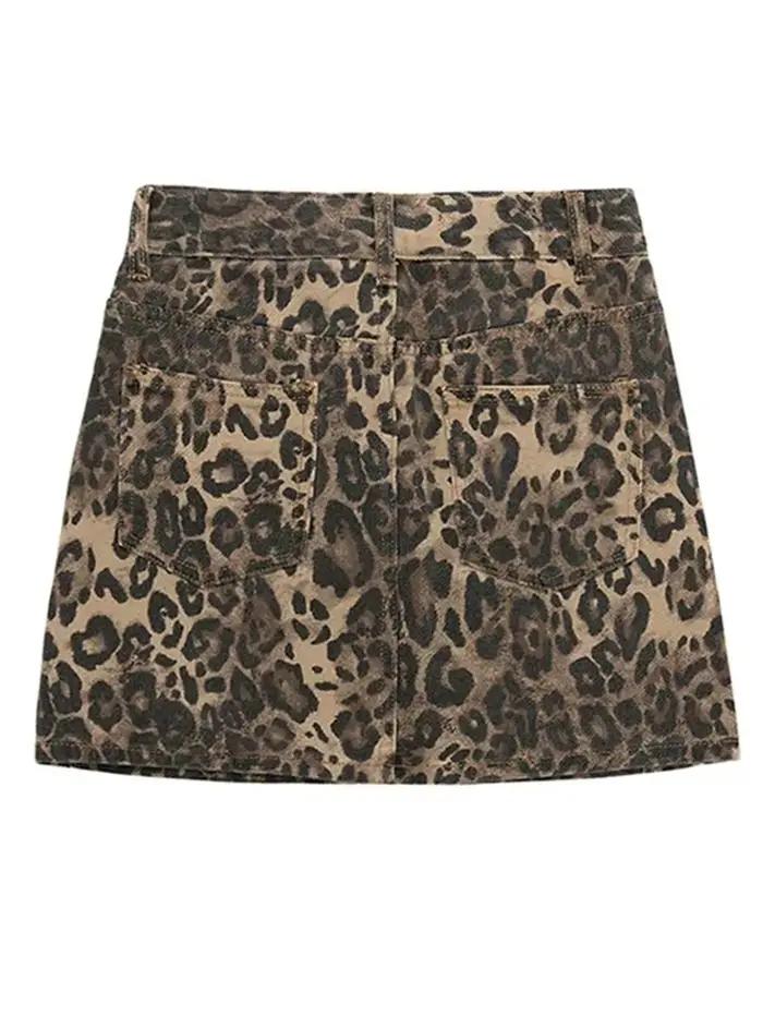 Jupe trapèze imprimée pour femme