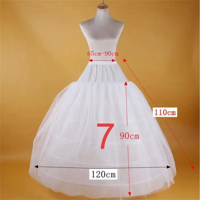 Jupon de mariée bouffant, sous-jupe de bal, 6 cerceaux, jupe Crinoline, fantaisie, personnalisé