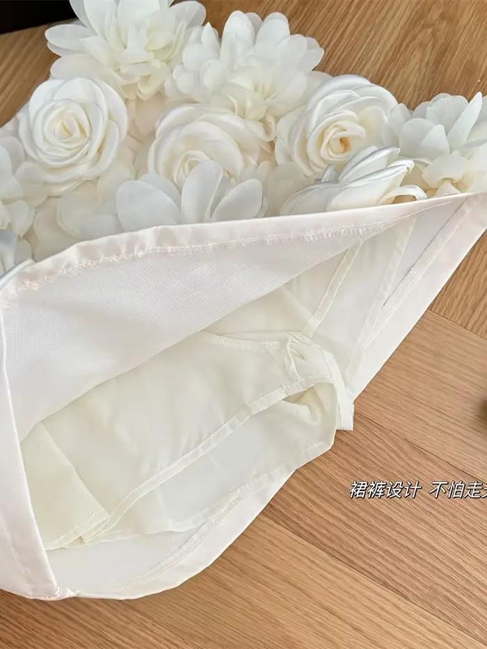 Jupe trapèze abricot pour femmes