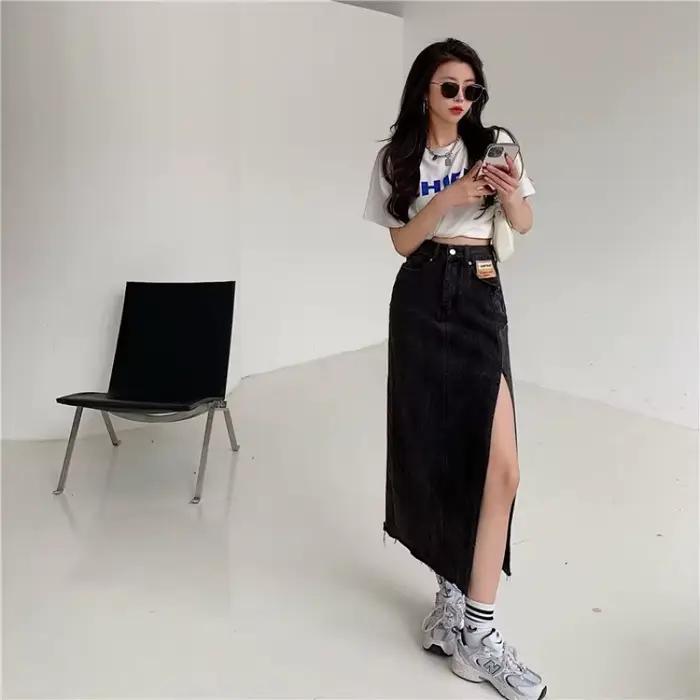 Jupe mini évasée taille haute pour femme